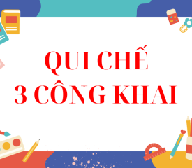 Quy chế 3 Công Khai