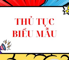 Thủ tục - Biểu mẫu